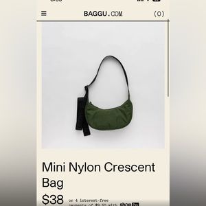 Mini Baggu, Bay Laurel (olive)